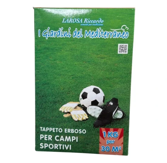 Semi Prato Campi Sportivi 1 kg – Miscuglio Resistente al Calpestio