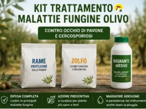 Trattamento malattie fungine olivo - Occhio di pavone