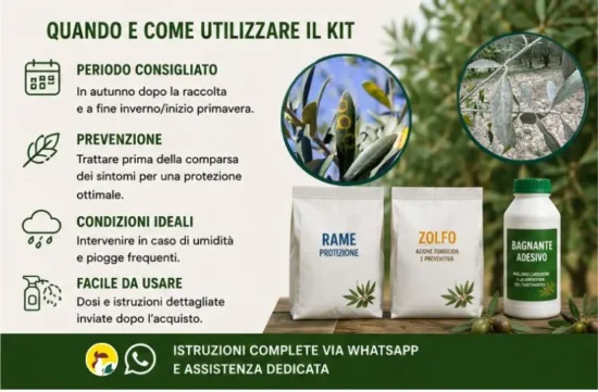 Trattamento Malattie Fungine Olivo kit completo
