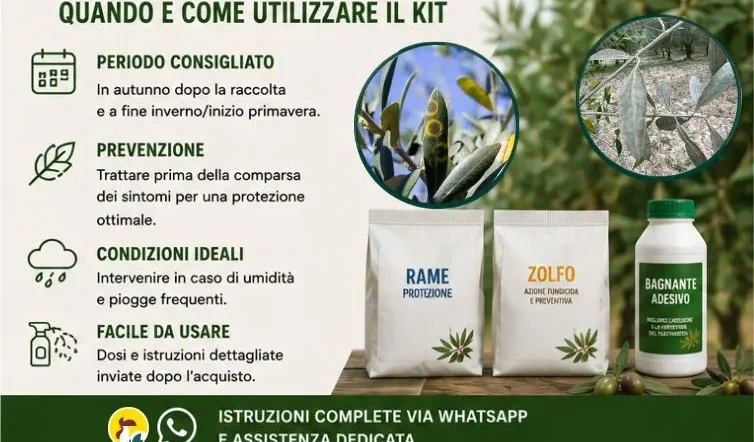 Trattamento Malattie Fungine Olivo kit completo
