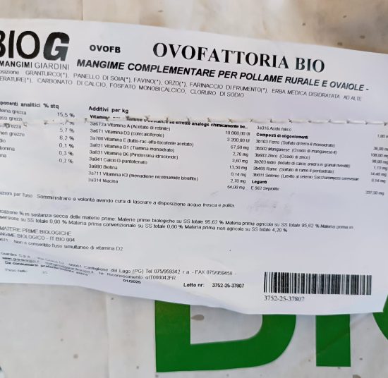 Mangime BIO per Galline Ovaiole
