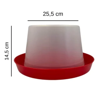 Abbeveratoio per galline a sifone antiribaltamento