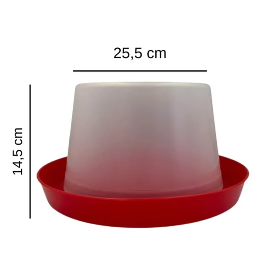 Abbeveratoio per galline a sifone antiribaltamento