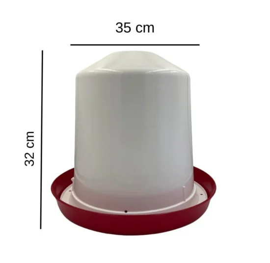 Abbeveratoio per galline a sifone antiribaltamento