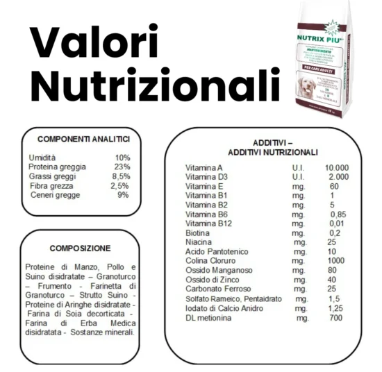 Croccantini cane Nutrix - Alimentazione per cani attivi