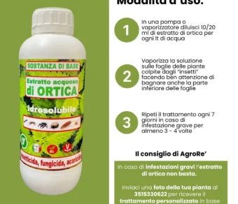 Estratto di ortica per piante- Fertilizzante e Insetticida Naturale