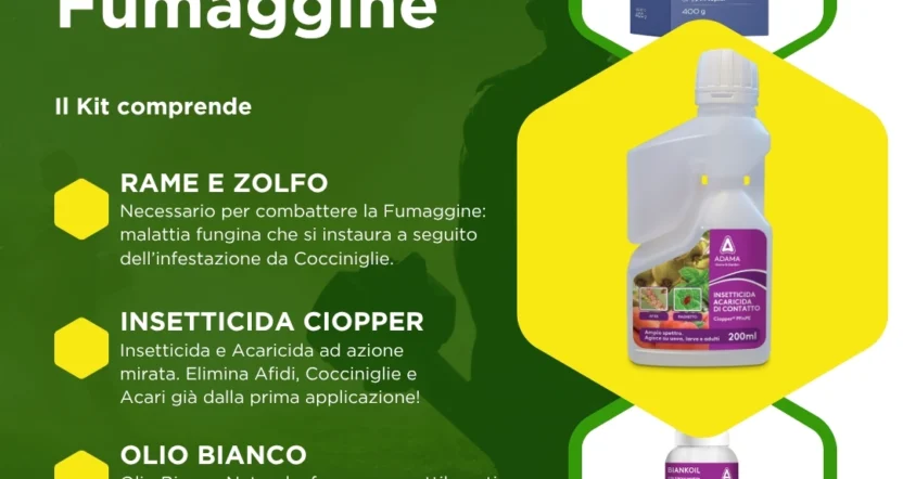 Kit cocciniglia limone per eliminare cocciniglia e fumaggine agrore.it