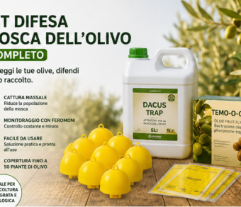 Kit difesa mosca dell'olivo per 50 piante