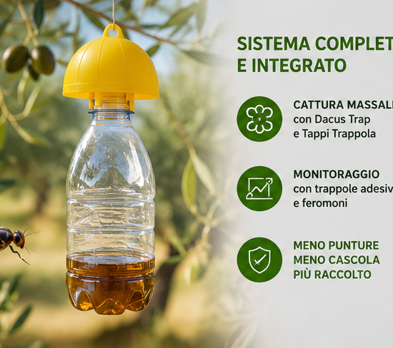 Kit difesa mosca dell'olivo per 50 piante