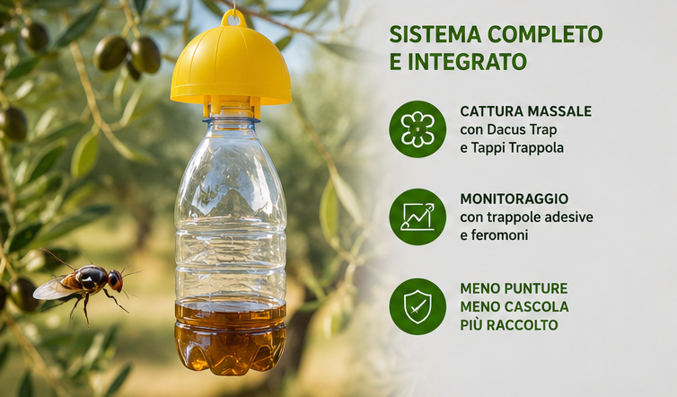 kit completo difesa mosca dell'olivo