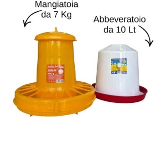 kit mangiatoia e abbeveratoio per galline