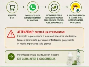kit prevenzione afidi e cocciniglia con assistenza post vendita