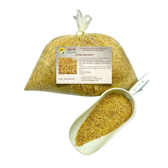 lupini macinati per agrumi migliora la struttura del terreno, rendendolo più fertile.