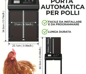 Porta automatica pollaio