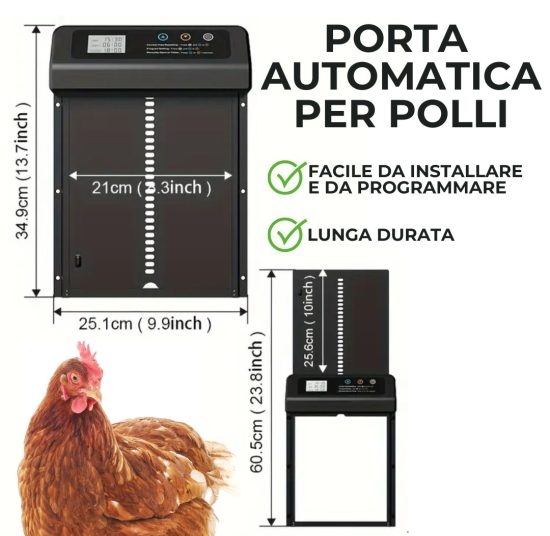 Porta automatica pollaio