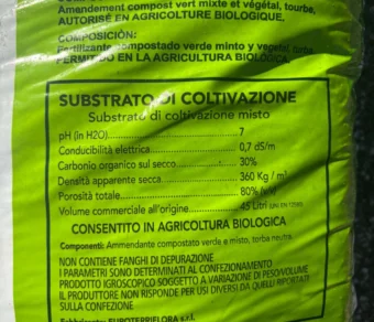 Terriccio Universale Biologico – TERRAVERA Naturale